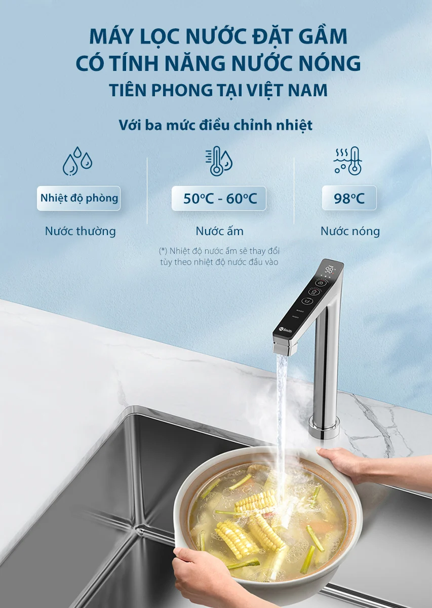 Máy lọc nước A. O. Smith ROSS™ LUX-AOU800HOT